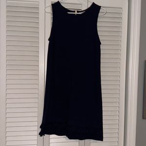 navy blue crown & ivy knee length dress